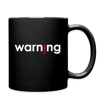 Warning - Full Colour Mug - black - Right