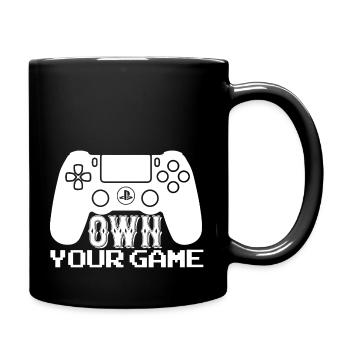Gamer Game Play Online Computer Gaming Arcade Neon - Full Colour Mug - black - Right