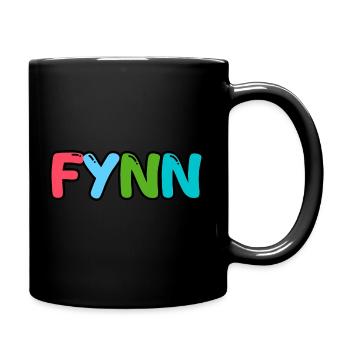 Nom - Fynn - Mug uni - noir - Droite