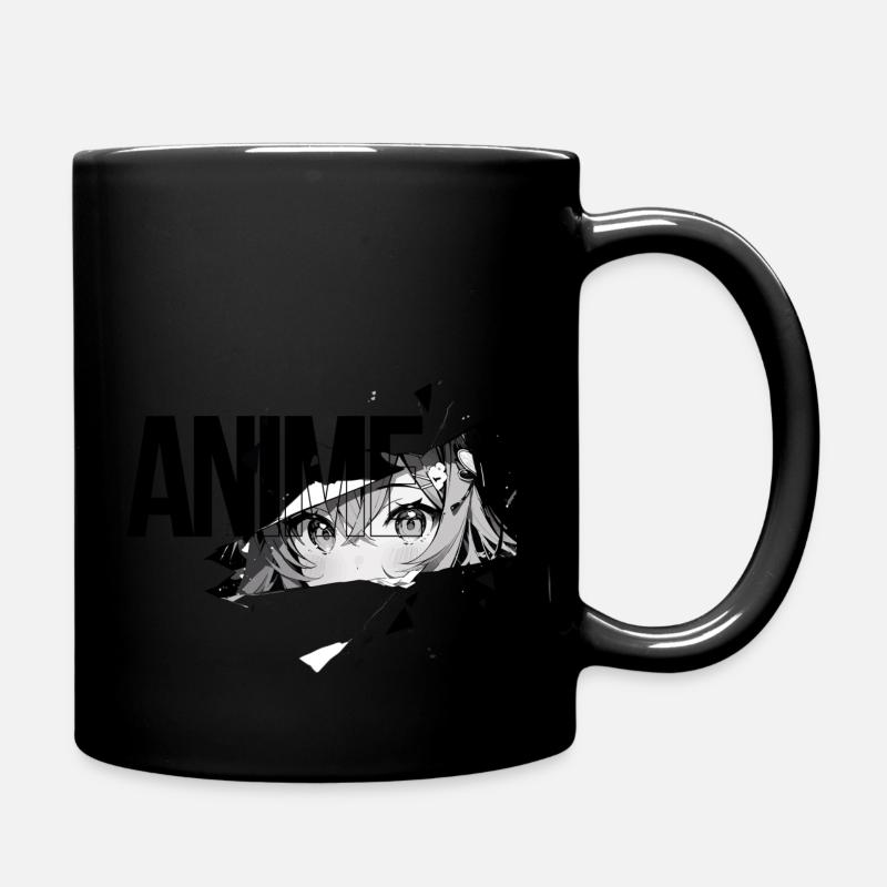 Anime black - white - Full Colour Mug - black