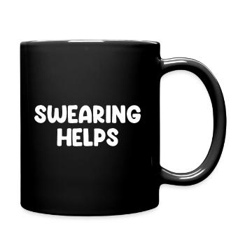 Jurer aide à dire drôle - Mug uni - noir - Droite