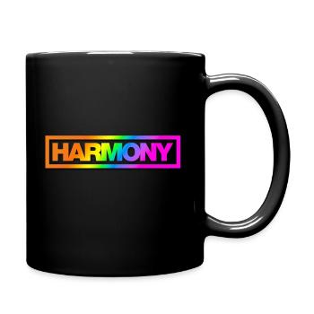Typo HARMONY Kontur Rainbow Shadow - Tasse einfarbig - Schwarz - Rechts