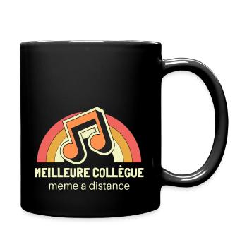 Beste Kollegin Zitat Frau - Tasse einfarbig - Schwarz - Rechts