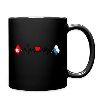 Cardio im Herzen der Schweiz Luzern - Tasse einfarbig - Schwarz - Rechts