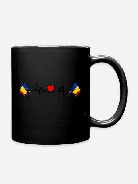 Cardio fréquence cardiaque pour le Tchad - Mug uni - noir