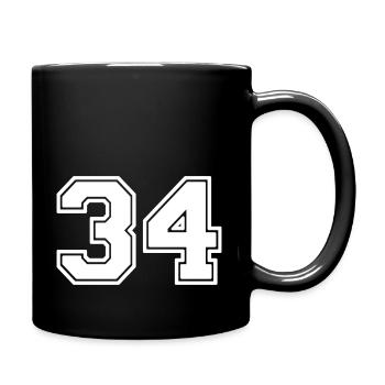 34 - Tasse einfarbig - Schwarz - Rechts