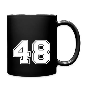 48 - Tasse einfarbig - Schwarz - Rechts