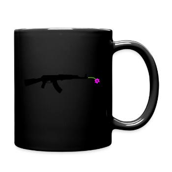 flower gun - Full Colour Mug - black - Right