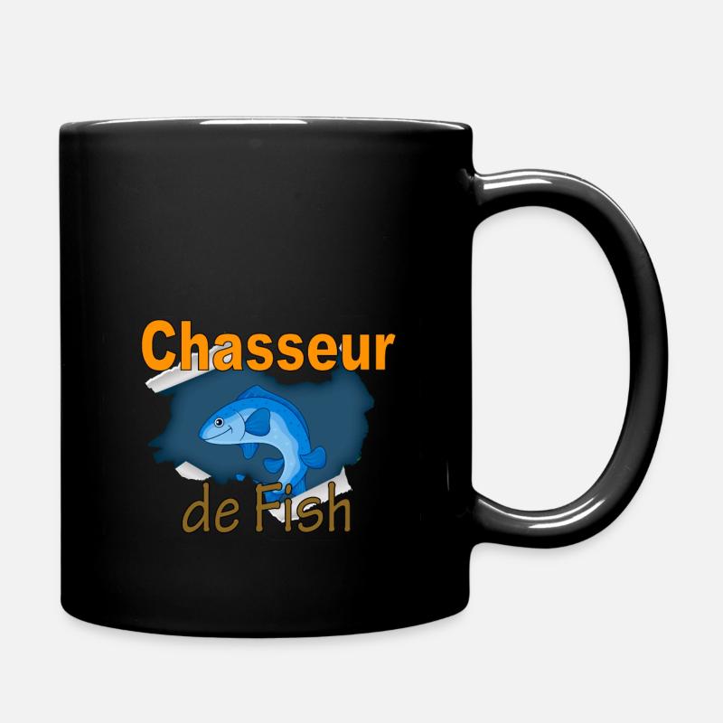 Chasseur de fish - Mug uni - noir