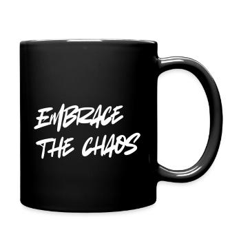 Embrace the chaos - Full Colour Mug - black - Right