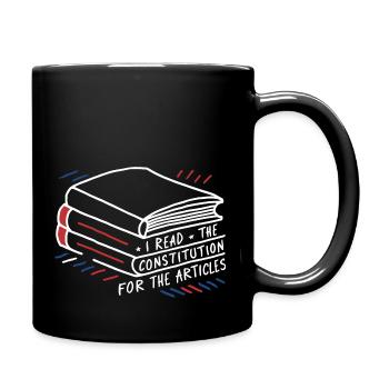 History with humor – For all article readers - Full Colour Mug - black - Right