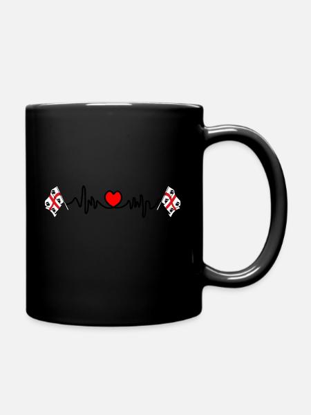 Fréquence cardiaque cardio pour la Sardaigne Italie - Mug uni - noir