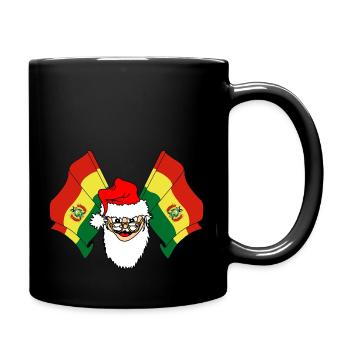 Santa Claus flags of Bolivia - Full Colour Mug - black - Right