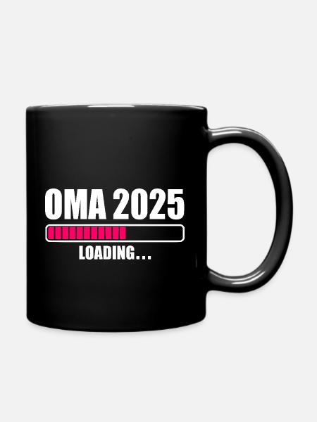 Oma 2025 - Tasse einfarbig - Schwarz
