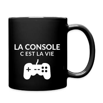 The C console is life. Geek,Gamer,Gaming,Humor - Full Colour Mug - black - Right
