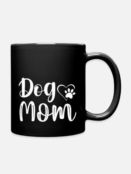 Motif de maman chien élégant pour les amoureux des chiens - Mug uni - noir