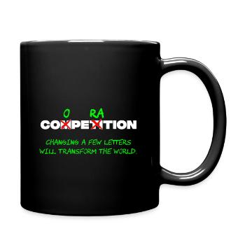 Competition vs. Cooperation - Tasse einfarbig - Schwarz - Rechts