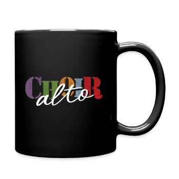 Choir -Alto singer - Full Colour Mug - black - Right