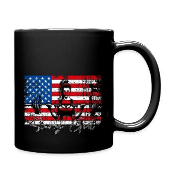 Strong Girl - Tasse einfarbig - Schwarz - Rechts