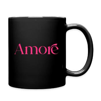 Amore - Love - Full Colour Mug - black - Right