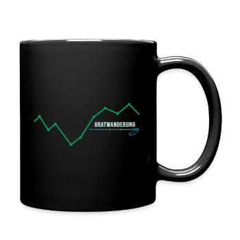 Mountain Hiking Alpinist Mountain Hiking Tightrope Hike - Full Colour Mug - black - Right