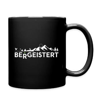 Bergeistert Mountains Hiking Nature Environment - Full Colour Mug - black - Right