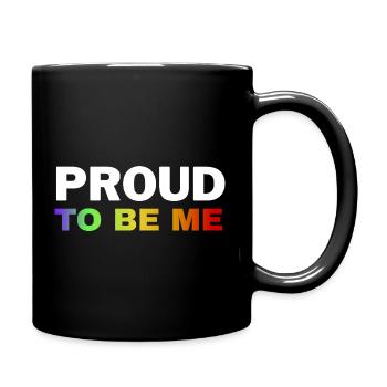 Vibrant Pride Empowerment Design - Full Colour Mug - black - Right