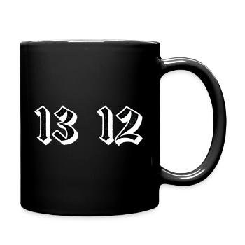Chiffres gothiques jumeaux 13 12 - Mug uni - noir - Droite