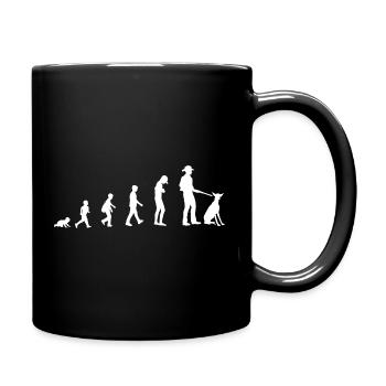 Development from baby to hunter - Full Colour Mug - black - Right
