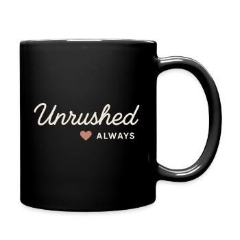 Calm is rebellion. Soft Life Self Care - Full Colour Mug - black - Right