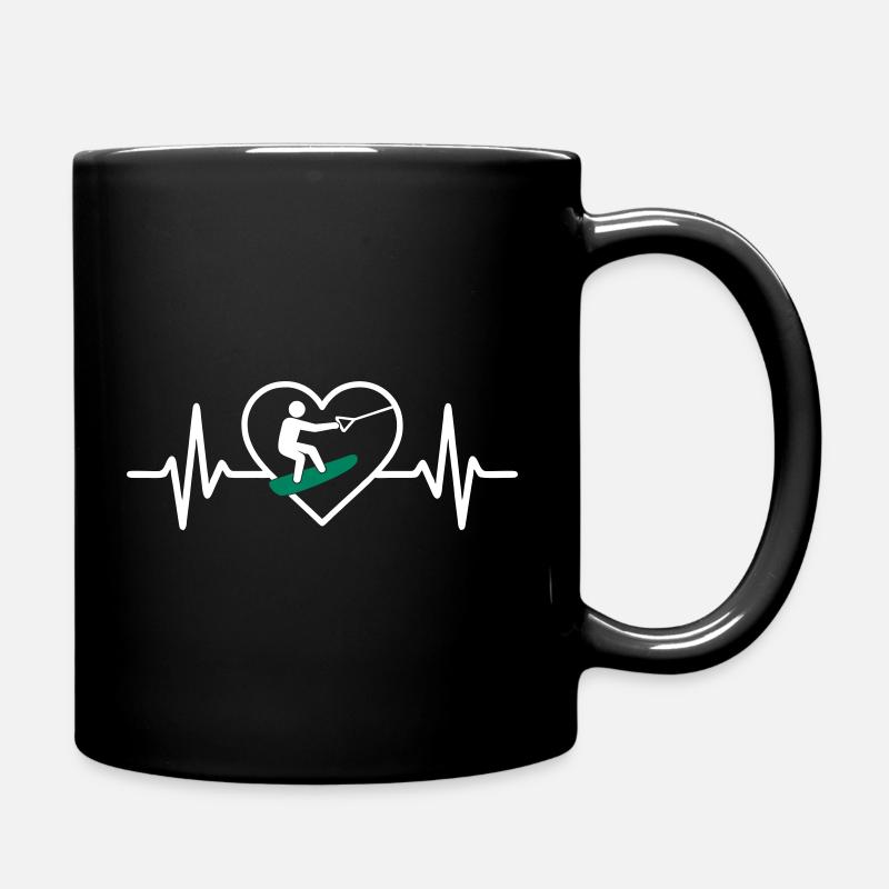 Cœur Wakeboard – Passion Glisse - Mug uni - noir