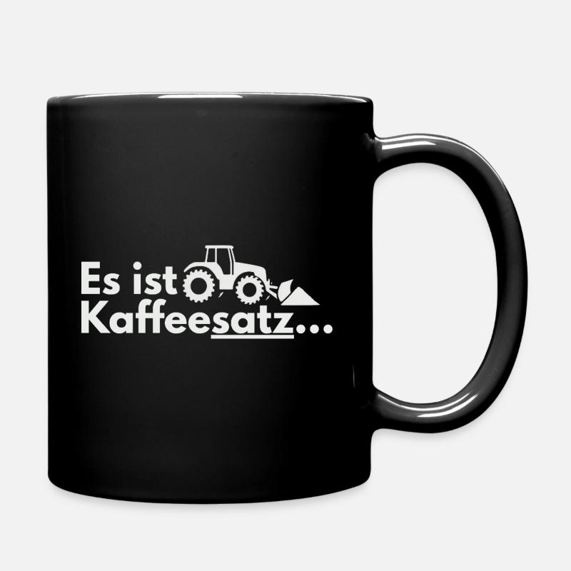 Kaffee-Ernte Traktor Motiv - Tasse einfarbig - Schwarz