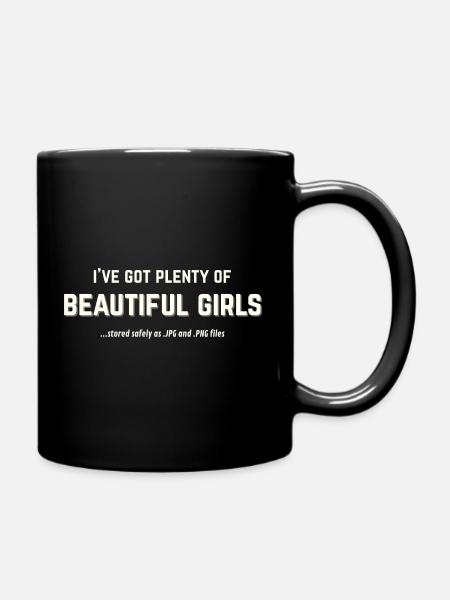 Beautiful Girls stockées sous forme de JPG et PNG - Mug uni - noir