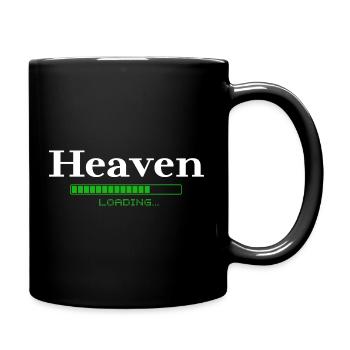 Heaven Loading - Christian - Full Colour Mug - black - Right