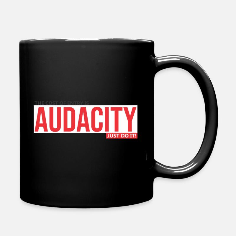 Audace, courage de sauter - Mug uni - noir