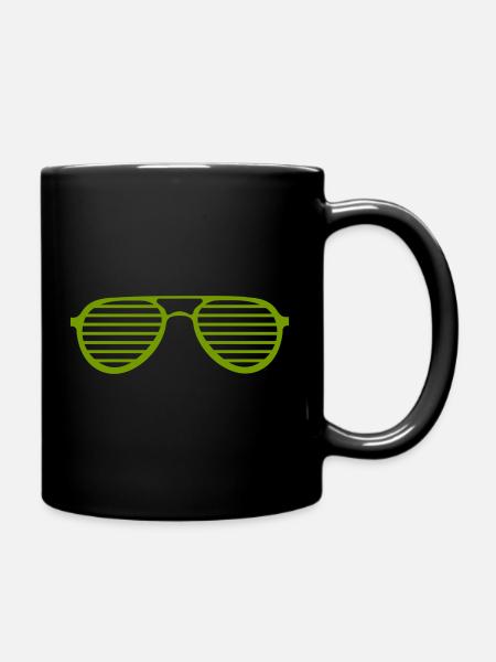 -Sonnenbrille - Tasse einfarbig - Schwarz