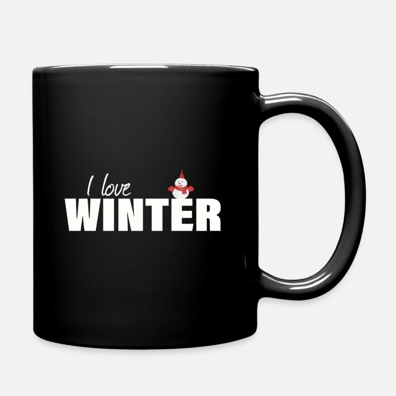 J’adore l’hiver - Mug uni - noir