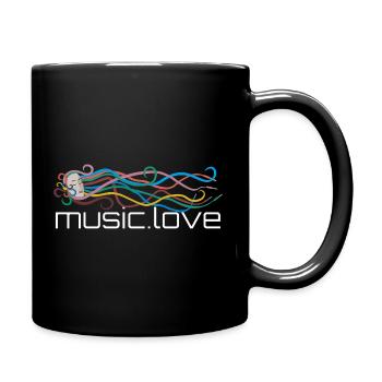 Music streams music.love - Full Colour Mug - black - Right