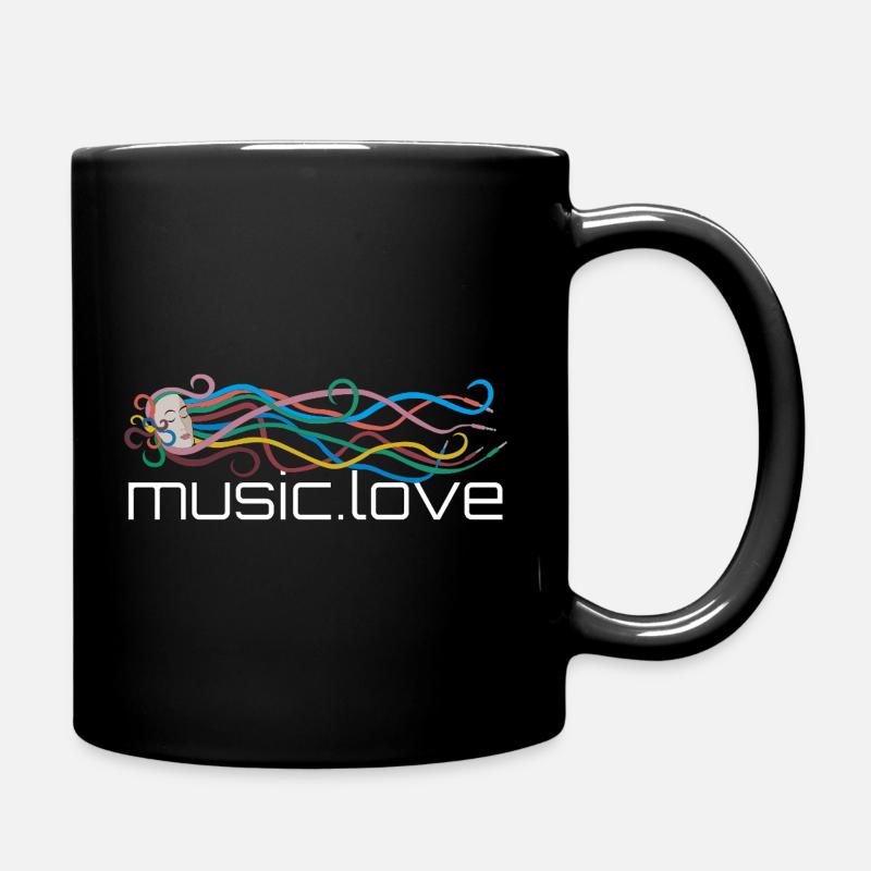 La musique diffuse musique.love - Mug uni - noir