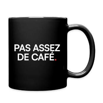 Zu wenig Kaffee, Humor, Müdigkeit - Tasse einfarbig - Schwarz - Rechts