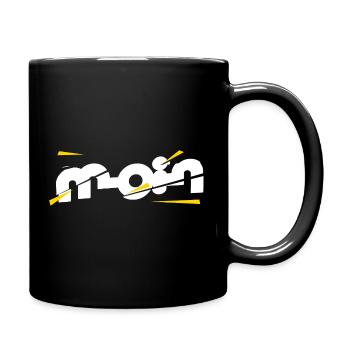 Bonjour - Mug uni - noir - Droite