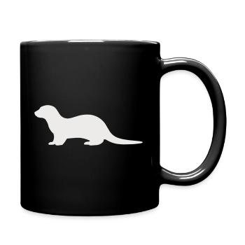 otter_tier_1 - Tasse einfarbig - Schwarz - Rechts