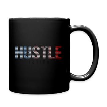 Dégradé rayé Hustle - Mug uni - noir - Droite