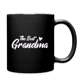 Meilleur design de cœur de grand-mère - Mug uni - noir - Droite