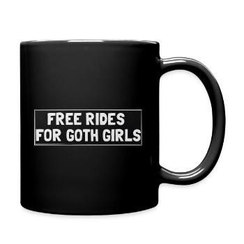Des trajets gratuits pour les filles gothiques - Mug uni - noir - Droite