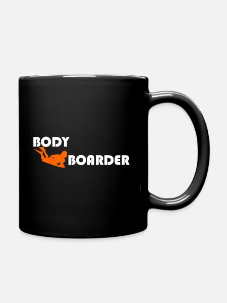 Bodyboarding - Tasse einfarbig - Schwarz