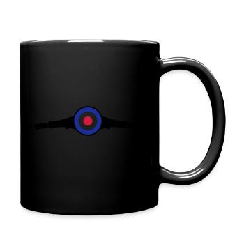 Lenkkopf Target - Tasse einfarbig - Schwarz - Rechts