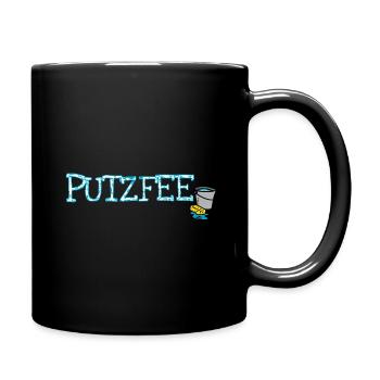 Putzfrau - Putzfee Dankeschön Anerkennung Geschenk - Tasse einfarbig - Schwarz - Rechts