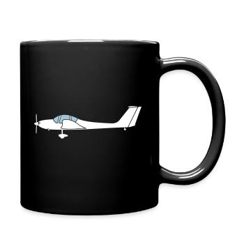 Grob109 Motorglider TMG glider glider - Full Colour Mug - black - Right