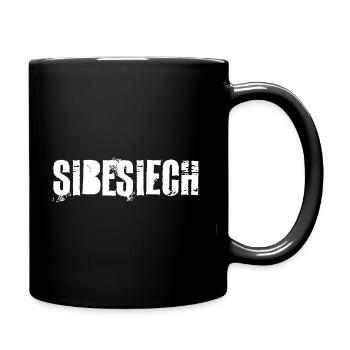 Schweizerdeutsch Tausendsassa - Sibesiech - Tasse einfarbig - Schwarz - Rechts